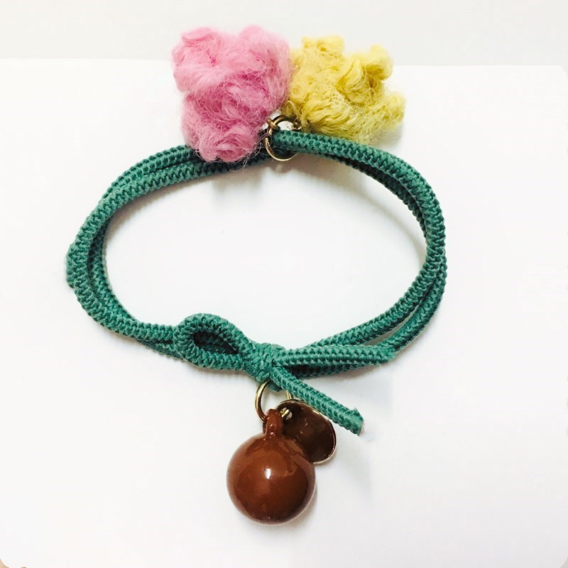 Ins Color Double Curly Hair Ball Rope Hair Ring Korean Version of Sen. Small Rubber Strap Adult Female