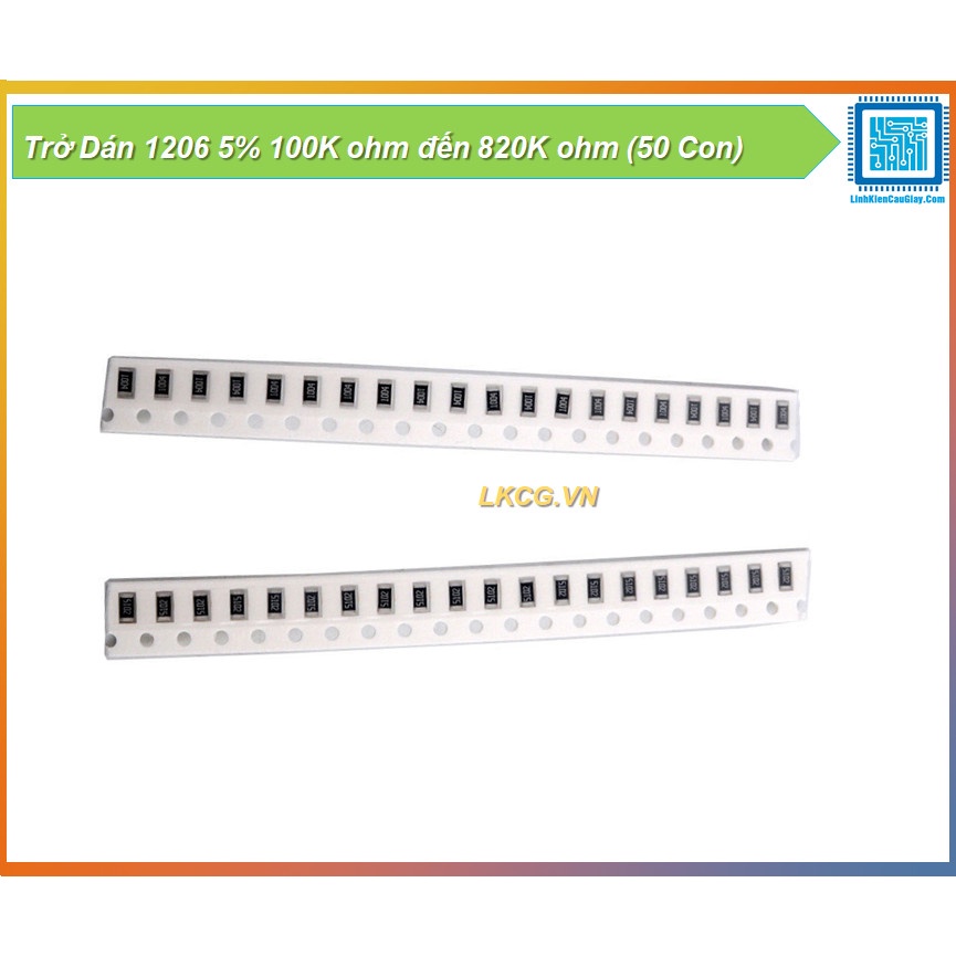 Trở Dán 1206 5% 100K ohm đến 820K ohm