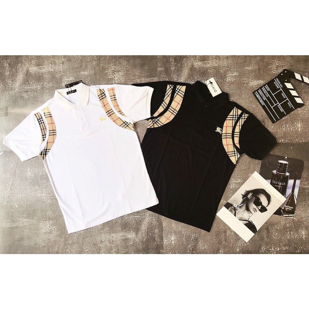 ÁO THUN POLO NAM NỮ UNISEX PHỐI CARO VIỀN NÁCH TAY NGẮN MẶC VÀO LÀ ĐẸP