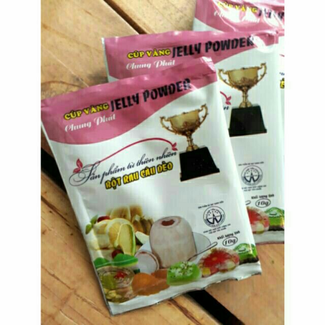 10g Bột thạch Rau câu con cá dẻo jelly powder thạch rau câu dẻo Chung Phát, Hiệp Long