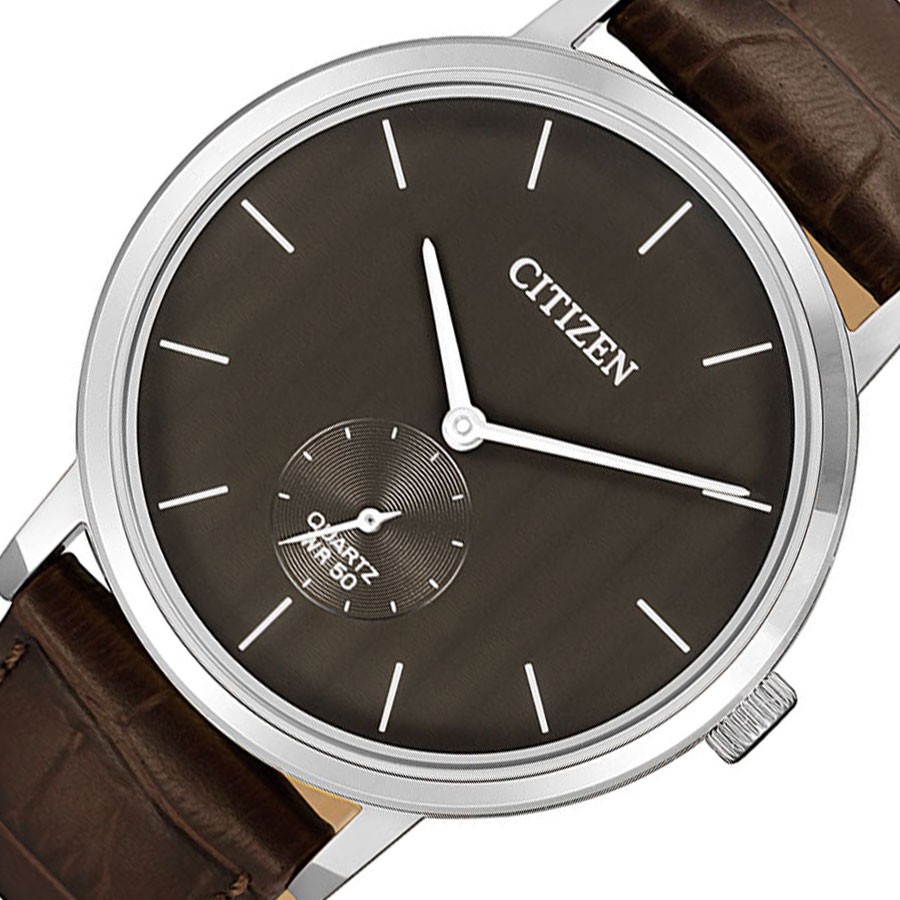 [Mã FARSBRT51 giảm 20K đơn 0 Đồng] Đồng Hồ Citizen Nam Dây Da Pin-Quartz BE9170-13H - Mặt Xám (39mm)