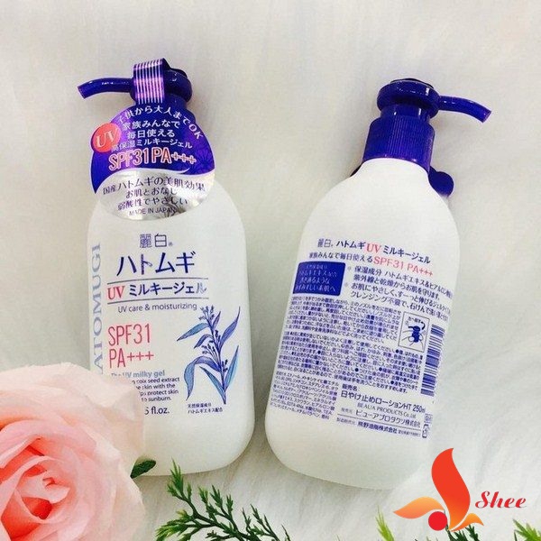 Sữa Tắm Trắng Da Ý Dĩ Hatomugi 600ml mẫu mới