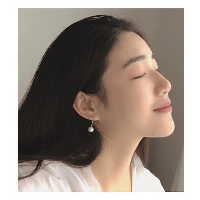 Hoa tai phong cách Hàn Quốc đính ngọc thả rơi - Bông tai BT82