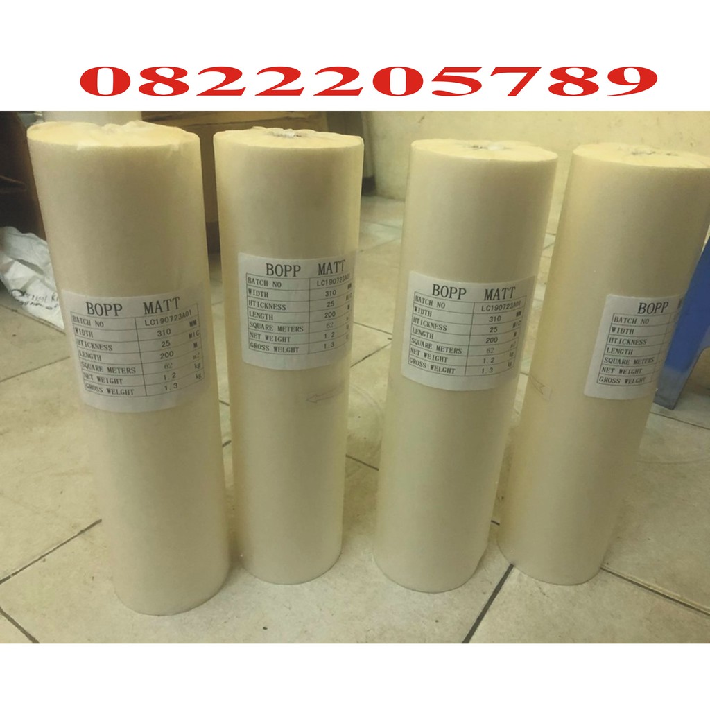 Cuận màng cán nhiệt mờ BOPP Matt khổ 31cmx200m