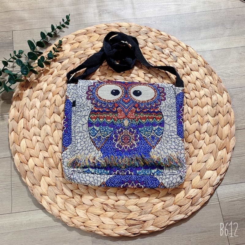 Túi thổ Cẩm đeo chéo tua rua sinh viên