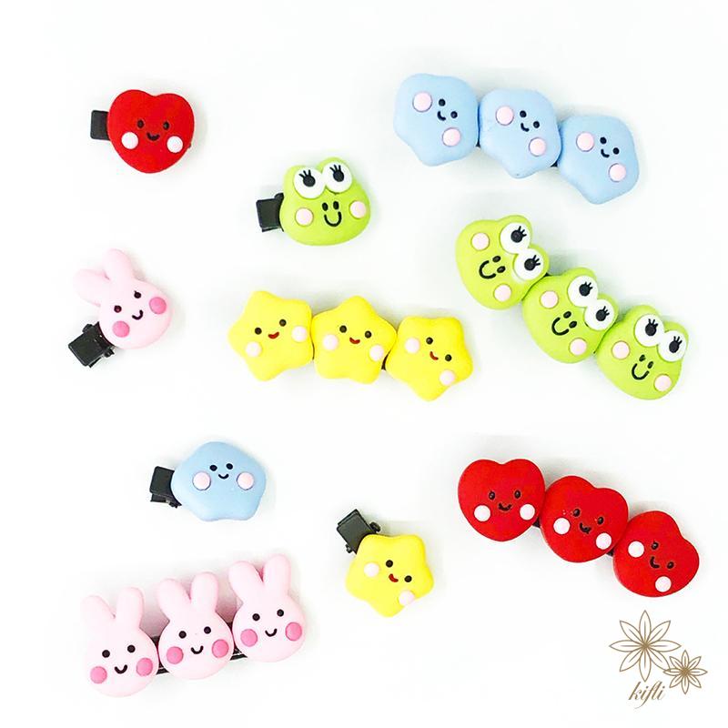 【Kifli.vn】Kẹp Tóc Hình Ngôi Sao Đám Mây Thỏ Ếch Trái Tim Đáng Yêu