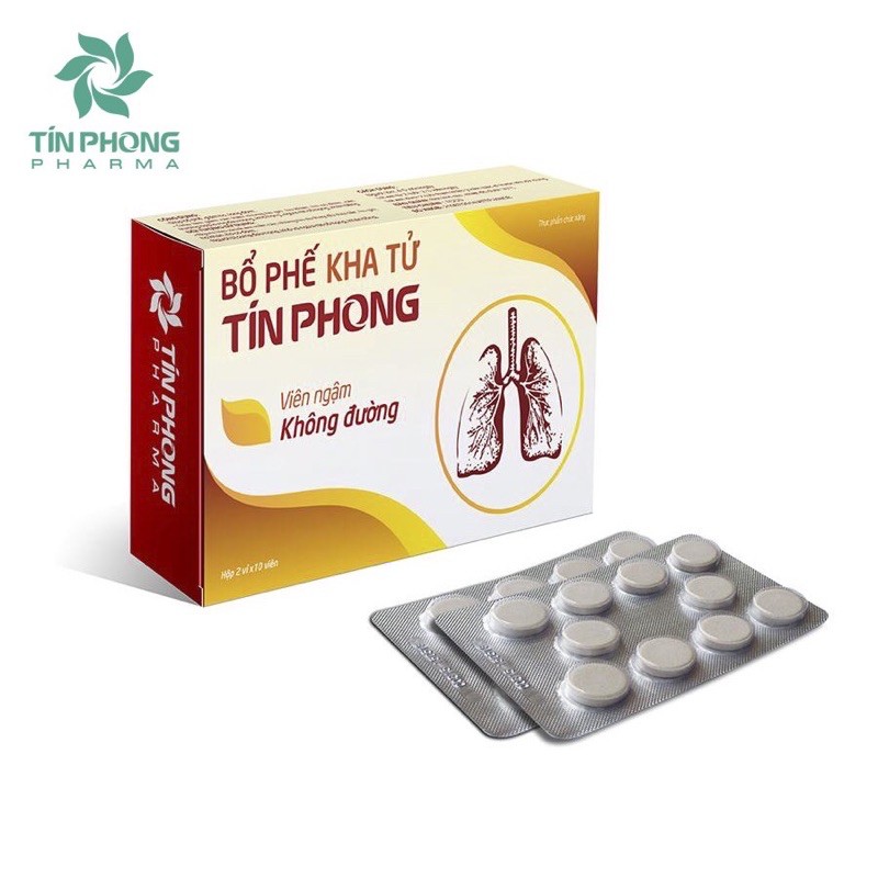 Viên ngậm bổ phế kha tử tín phong - bổ phế, trừ ho, Long đờm hộp 20viên