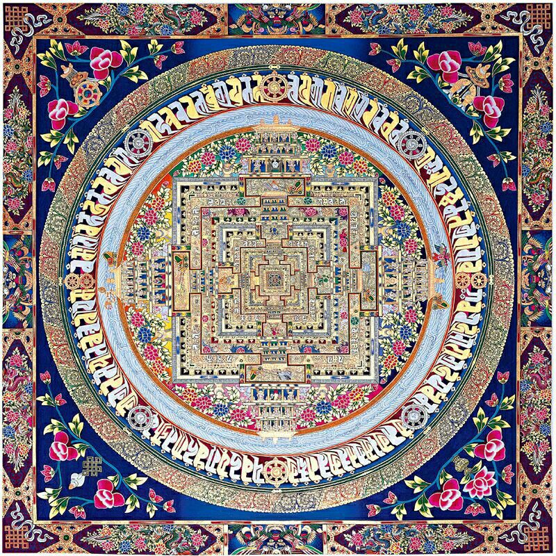 Tranh Mandala Nepal 60x60