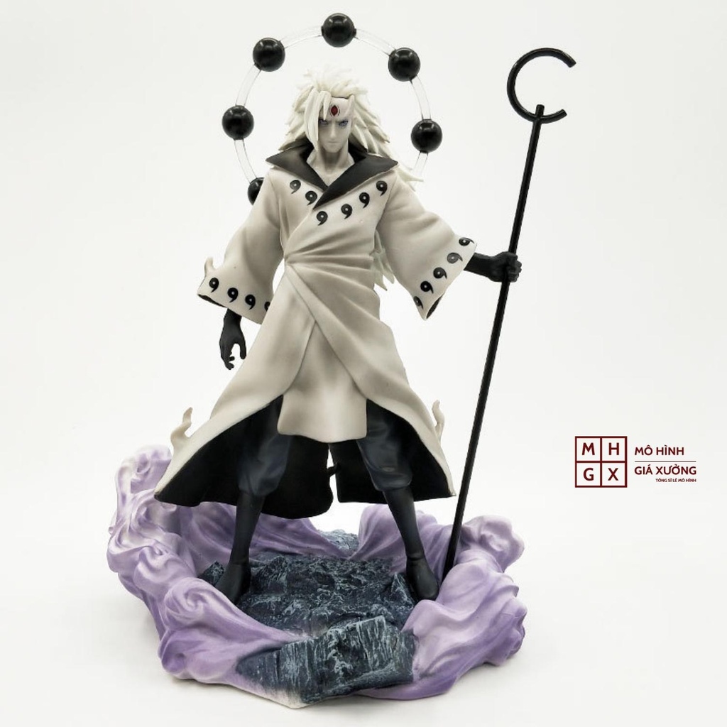 Mô hình Naruto Uchiha Madara cao 27cm siêu đẹp có 3 đầu thay thế , figure mô hình naruto , mô hình giá xưởng