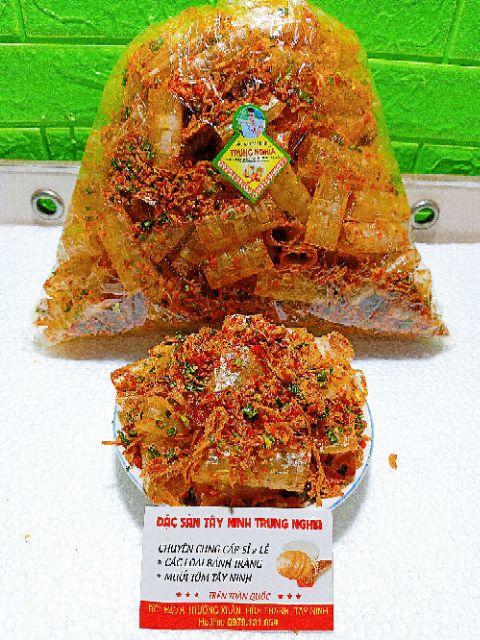 [500g] Bánh Tráng Ống Cuộn Sate Tôm TRUNG NGHĨA | BigBuy360 - bigbuy360.vn
