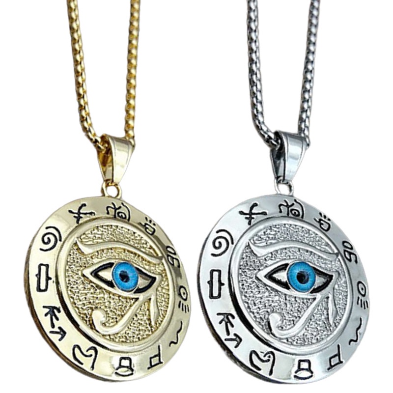 Vòng cổ thép không gỉ mặt hình mắt Amulet thời trang