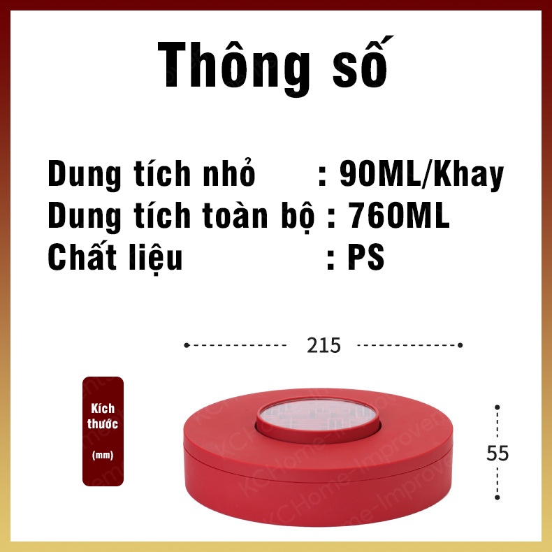 Khay Mứt Tết Bánh Kẹo, Cao Cấp Sang Trọng Có Trò Chơi Zíc Zắc, KC Home