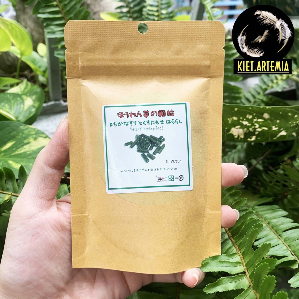 Thức ăn tép - Viên rau bina