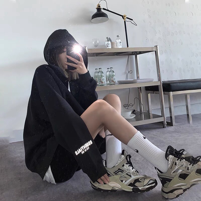 Áo khoác nam nữ fomr rộng Hàn Quốc, áo hoodie  nam nữ form rộng có dây kéo đi học powr | BigBuy360 - bigbuy360.vn