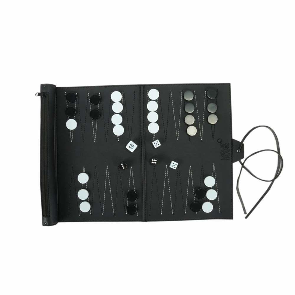 Bộ Bàn Cờ Vua REBUY1 Backgammon 34.5 * 25.5cm Có Thể Gấp Gọn Tiện Dụng