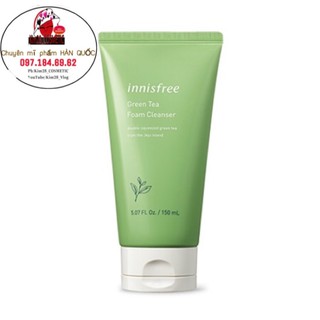 (Đủ Bill)Sữa rửa mặt trà xanh Innisfree Green Tea Foam Cleanser 150ml
