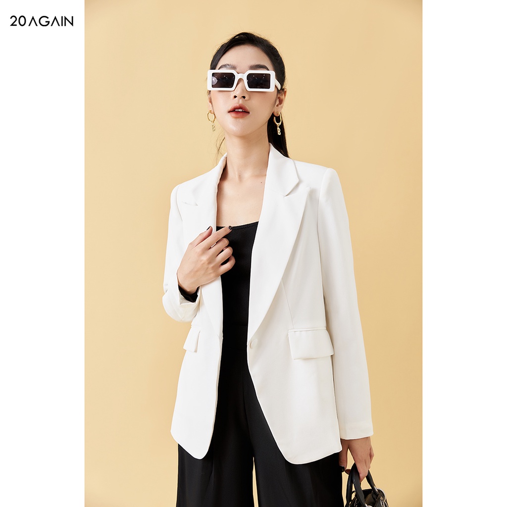 Áo vest nữ dài tay cổ bẻ 20Sexy by 20AGAIN thiết kế thanh lịch, trẻ trung VDA1805