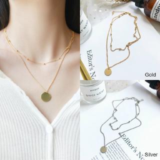 Necklace Discs New Fashion Accessories Clavicle Chain