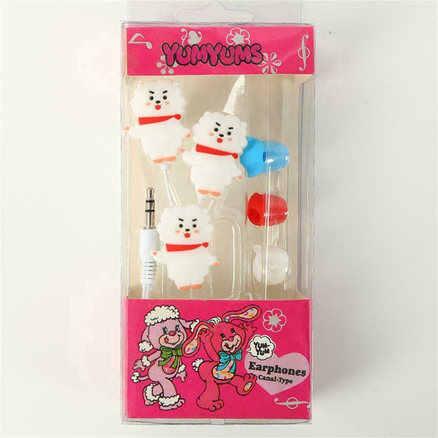 【READY STOCK】Tai nghe nhét tai BTS BT21 Tai nghe Earbud Tai nghe Gaya Kartun Anime Lucu