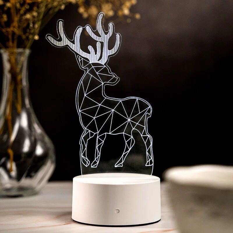 Đèn ngủ 3D cực đẹp ( 3 màu )