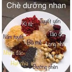 500GR SET CHÈ DƯỠNG NHAN NẤU 12-14 CHAI