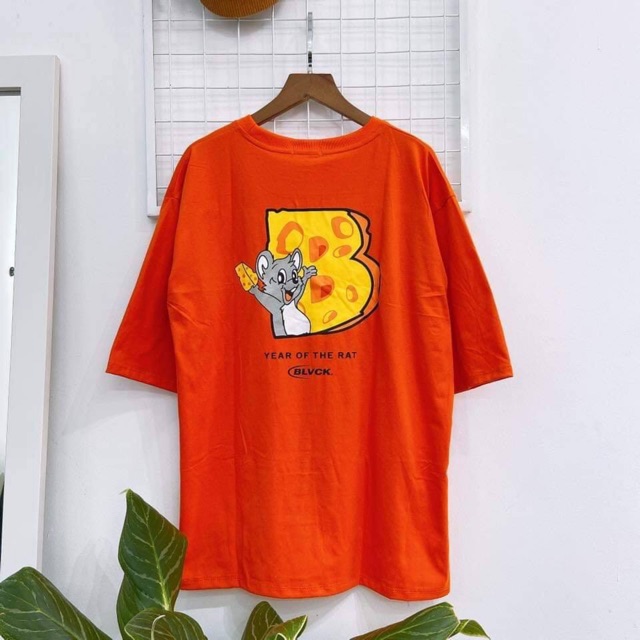 ÁO THUN TAY LỠ CHẤT COTTON - CHUỘT JERRY
