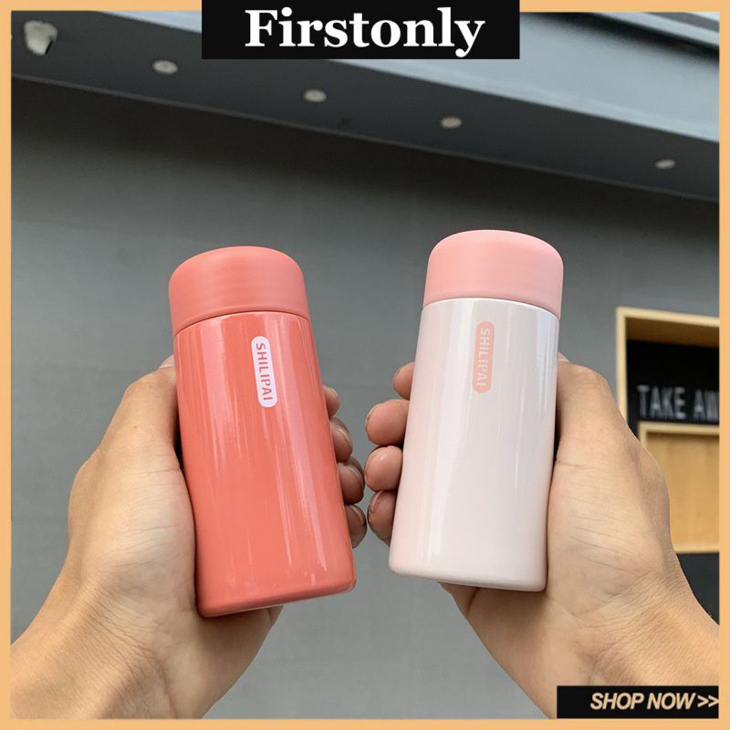 Mini Giữ Nhiệt Màu Di Động Nhỏ Cốc Nước Rò Rỉ Chống Dễ Thương Bỏ Túi Thép Không Gỉ Cafe/Trà Nước Firstonly