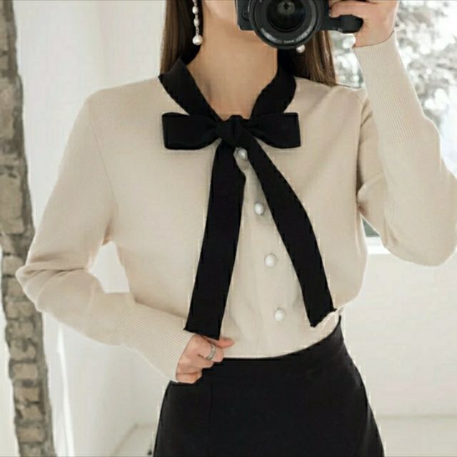 [Mã WA1299 giảm 12k đơn 99k] Áo len dài tay montogi nơ cổ siêu xinh [ Quảng Châu ] [ Ảnh Thật ] | BigBuy360 - bigbuy360.vn