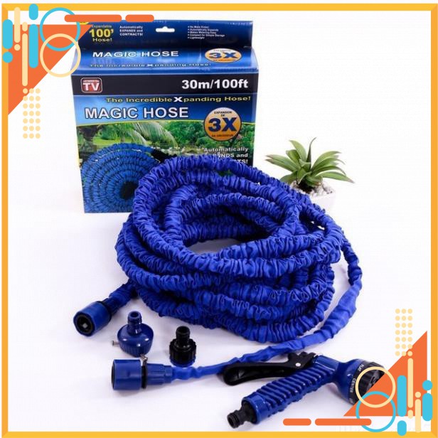 🔏Hàng Loại 1🔏 Vòi Rửa Xe, Tưới Cây, Vòi Xịt Rửa Thông Minh Giãn Nở Magic Hose Giãn Nở 15/30M