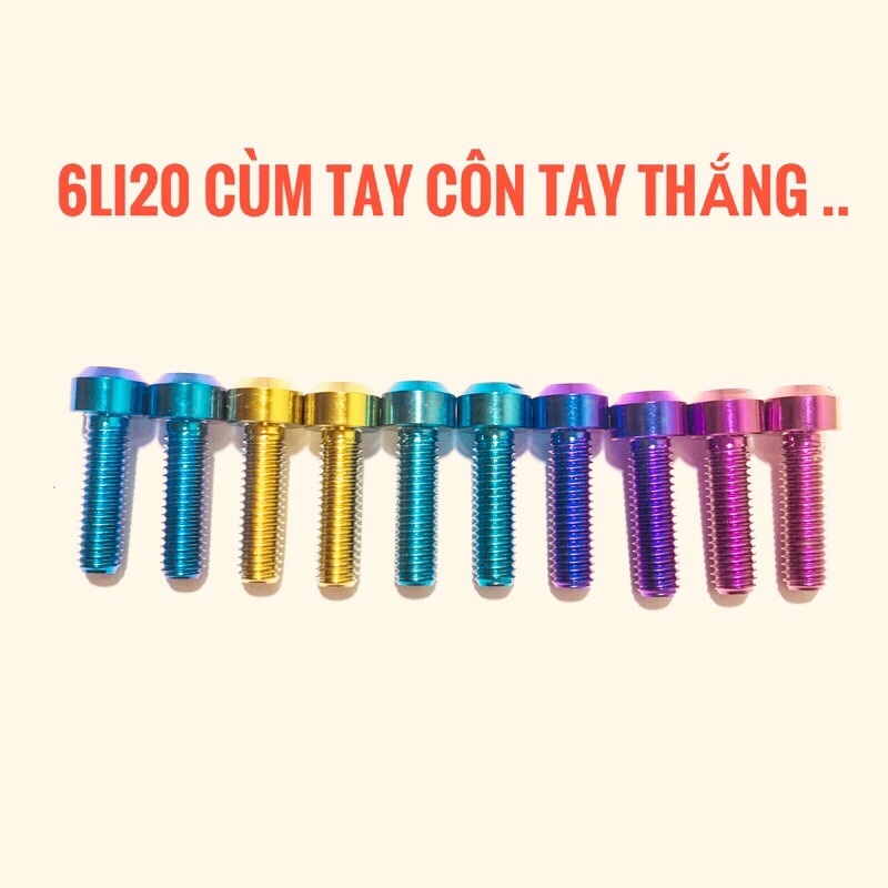 Ốc titan 6li20 cùm tay côn tay thắng