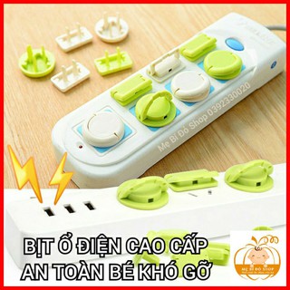Nút Bịt Ổ Điện Chống Giật Cao Cấp An Toàn Cho Bé Có Quai Cầm
