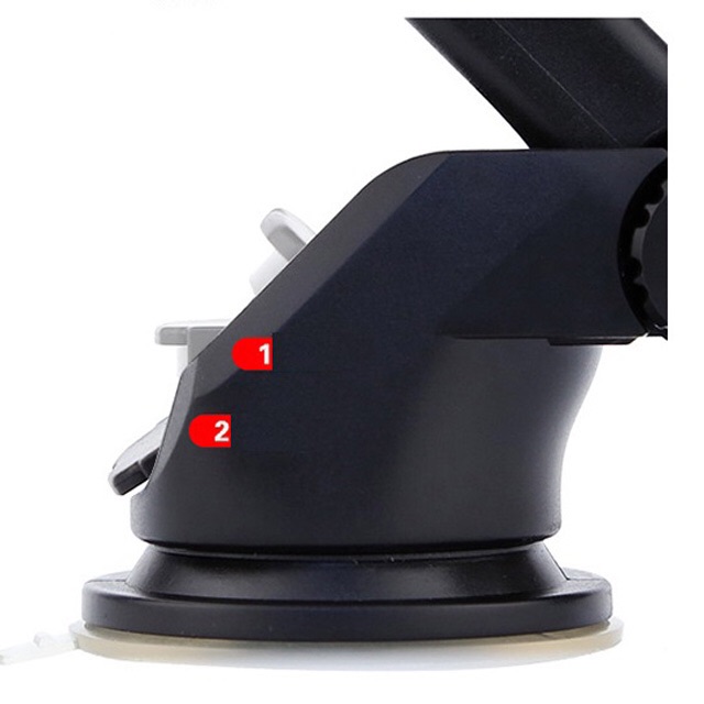 Giá đỡ điện thoại đế hít, kẹp xe hơi thân dài Long Neck xoay 360 độ