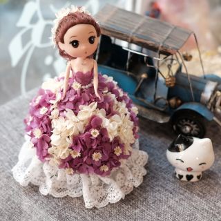 Búp bê HOA KHÔ handmade (Hàng đặt)