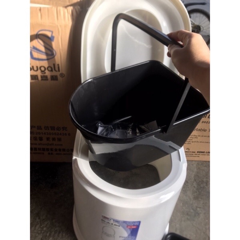 Bô vệ sinh trong nhà cho người già, bà bầu, trẻ em bồn cầu di động người lớn chính hãng