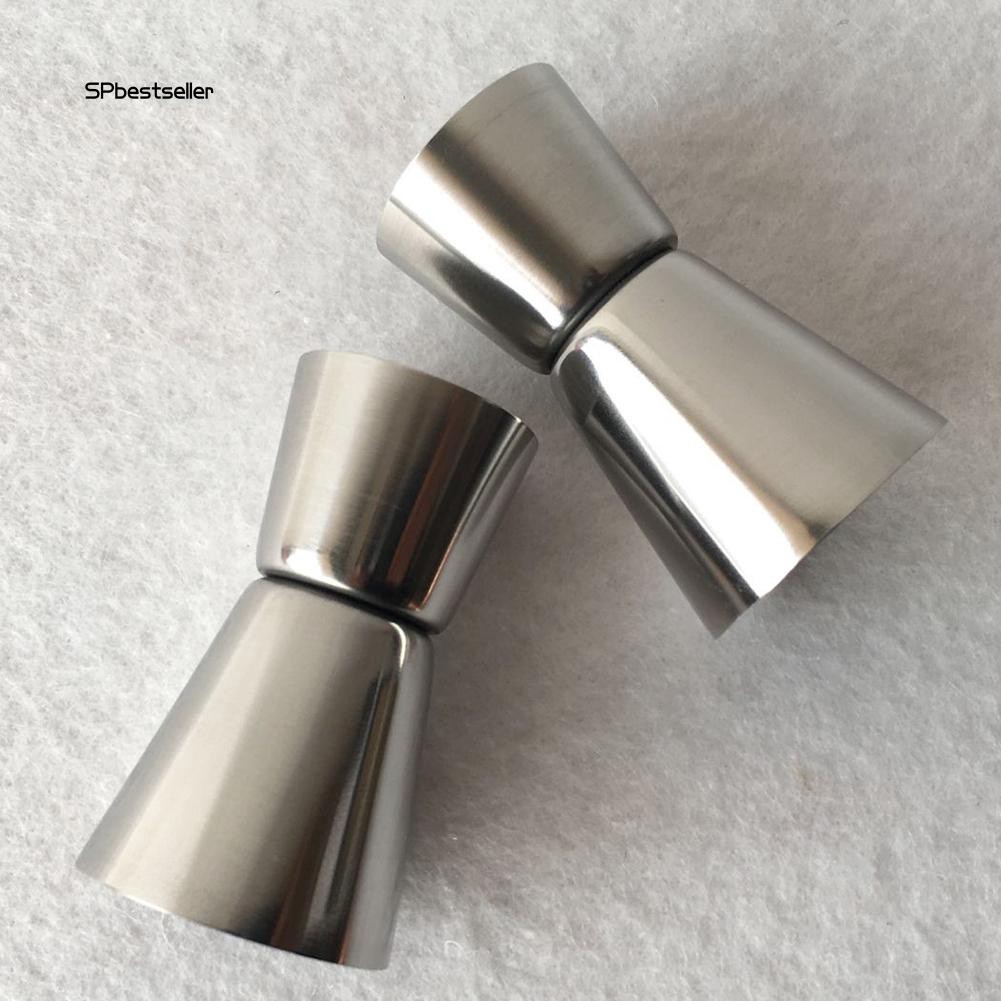 Cốc đong hai đầu bằng thép không gỉ dùng để pha chế coctail tiện dụng