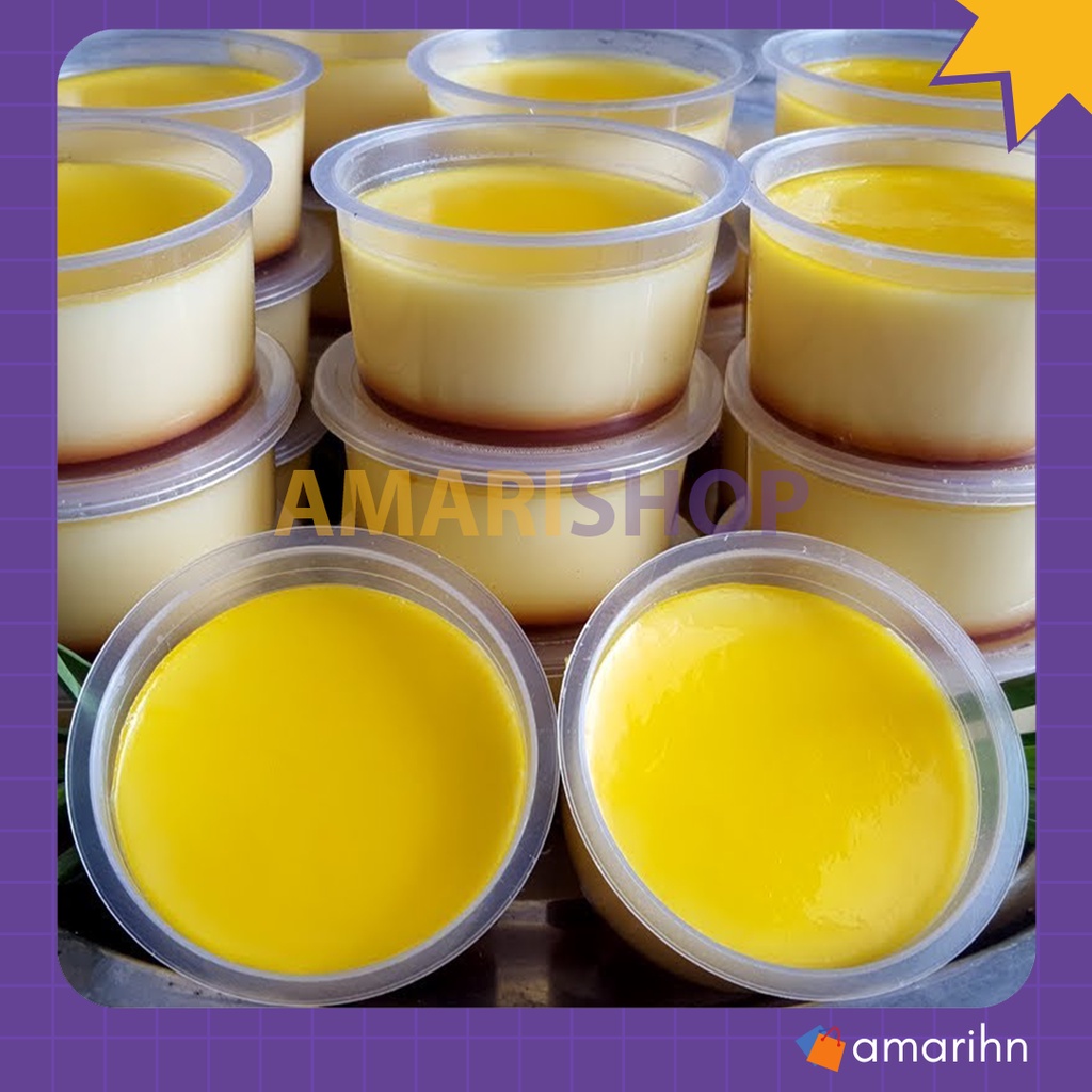 Túi 50 cốc caramen, hộp làm bánh flan, hũ rau câu số 0, số 1