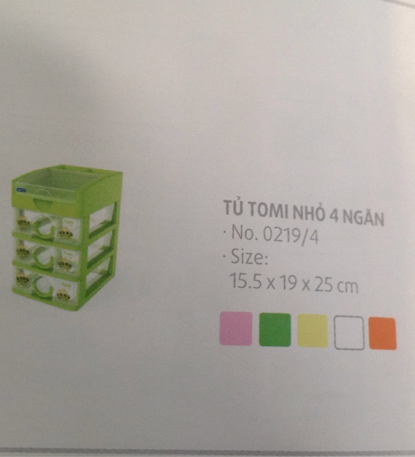 tủ nhựa mini Duy Tân 4 ngăn