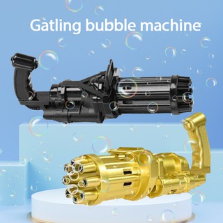 súng bắn bong bóng xà phòng 8 Nòng Siêu Mạnh  đồ chơi cho bé  (kèm 3 pin)