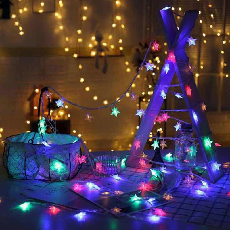 Đèn led dây dài 6m x 40 bóng chiếu sáng- trang trí lều trại và chụp hình | BigBuy360 - bigbuy360.vn