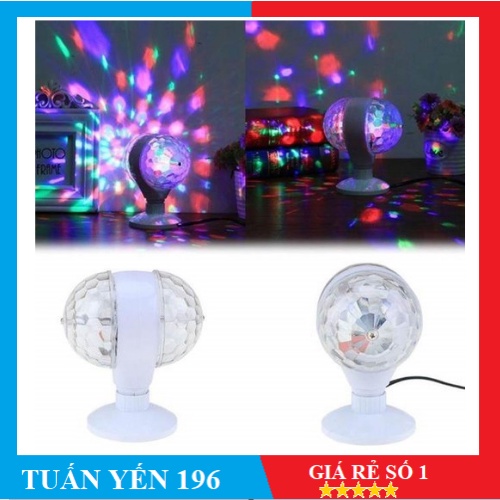 ✨ ⚡️Đèn Led 2 Cầu Xoay 7 Màu Có Đế Cực Đẹp✨ ⚡️