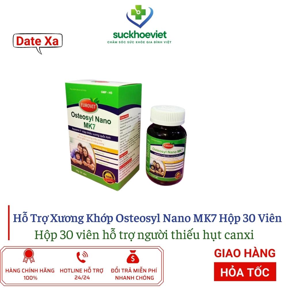 Viên Uống hỗ Trợ Xương Khớp Osteosyl Nano MK7 EUROVIT Hộp 30 Viên