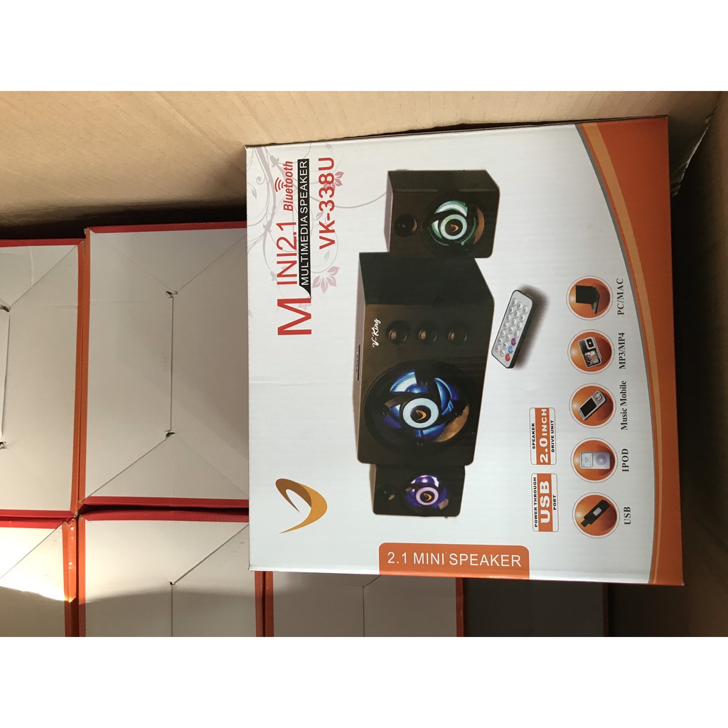 Loa Vi tính 2.1 VKing 338U có đèn led siêu đẹp, âm thanh cực hay