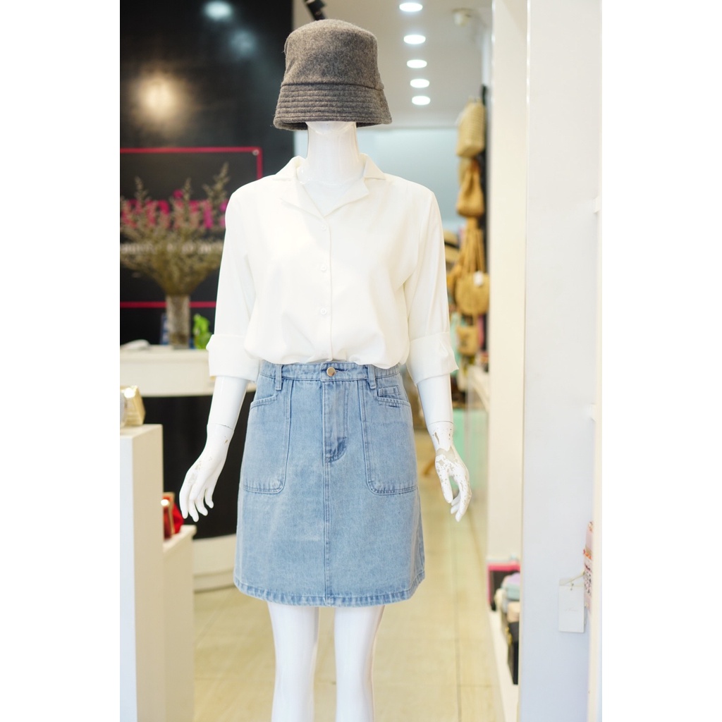 Áo Lụa Công Sở Cổ Vest 073