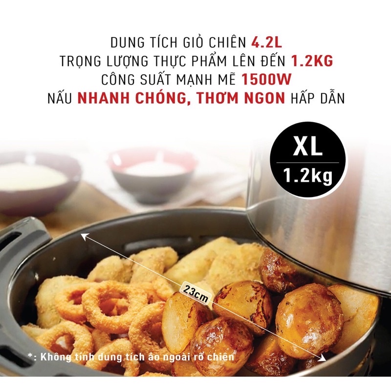 NỒI CHIÊN KHÔNG DẦU TEFAL EY201D15 4,2L