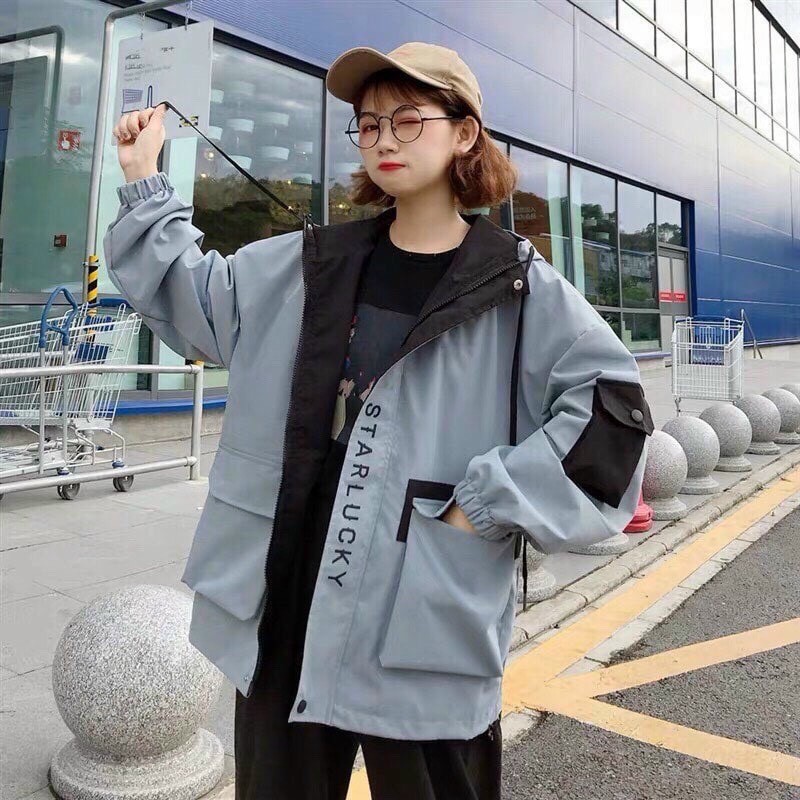 Áo Khoác Kaki Nam Nữ 2 Lớp Có Mũ ♥️ Free Ship ♥️ Áo Kaki Bomber Form Rộng Túi Hộp Vải Mền Đẹp Thời Trang | BigBuy360 - bigbuy360.vn