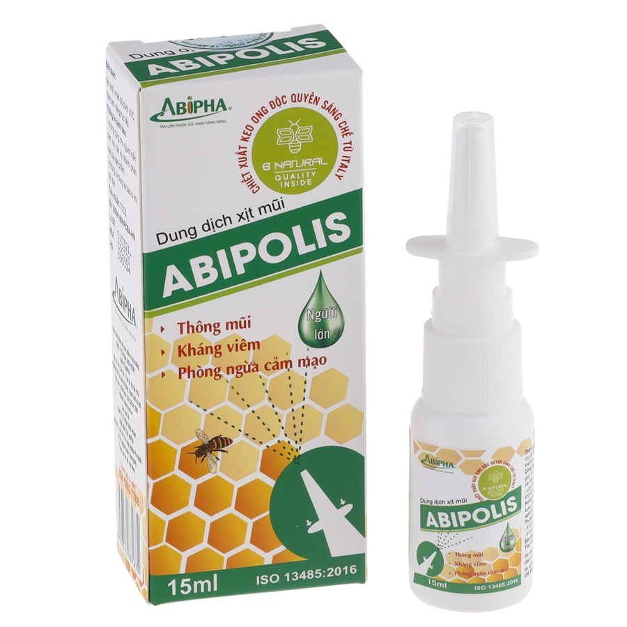 Dung Dịch Xịt Mũi ABIPOLIS 15ML Giúp Chăm Sóc Mũi, Làm Sạch Mũi, Thông Mũi, Phòng Cảm Mạo