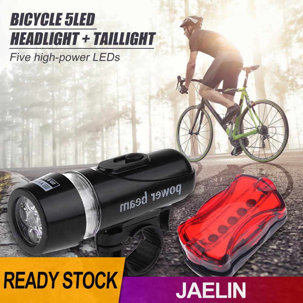 Đèn pha 5 bóng LED + đèn hậu chuyên dụng cho xe đạp leo núi