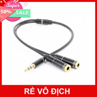 Jack chia tai nghe từ 1 cổng 3.5 thành 2 cổng 3.5 loại xịn