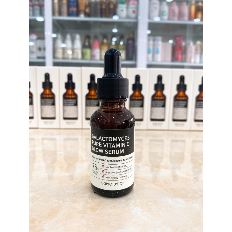 Tinh Chất Serum Some By Mi Galactomyces Pure Vitamin C Glow Dưỡng Trắng, Chống Lão Hóa Sáng Mịn Da 30ml