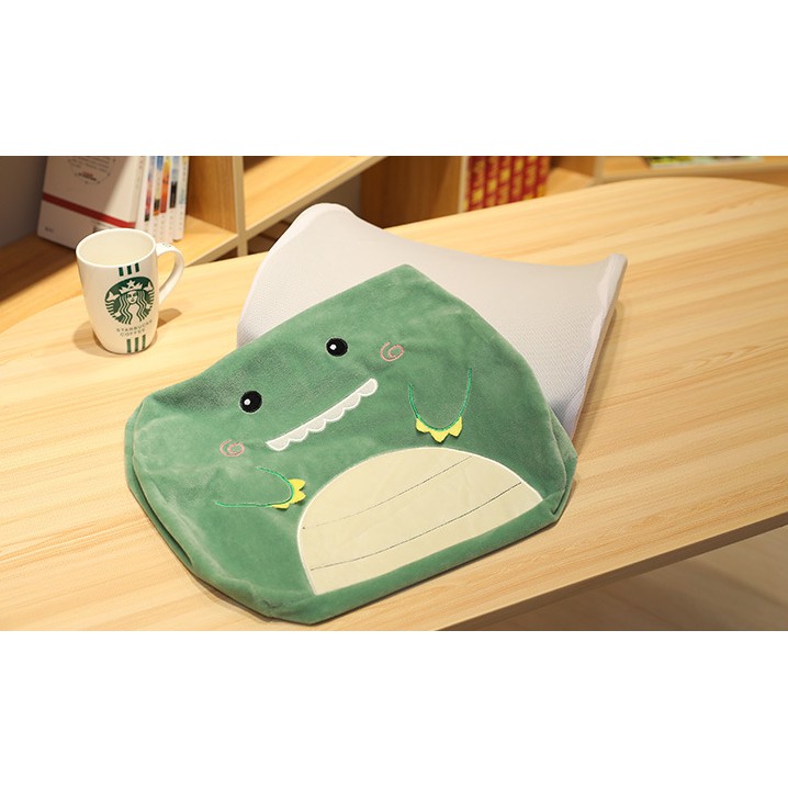Gối Tựa Lưng Văn Phòng Cao su non Hoạt hình Cute,34 x 32 x 12 cm